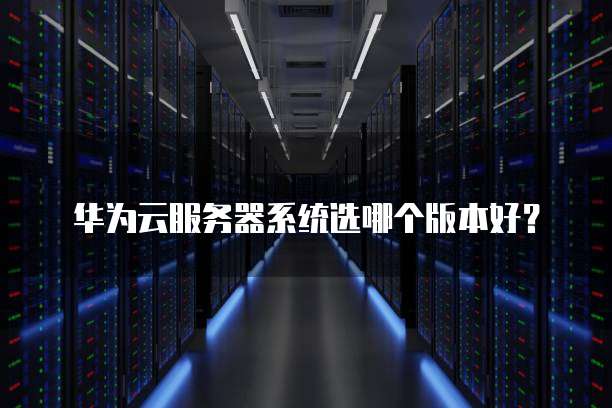 华为云服务器系统选哪个版本好?