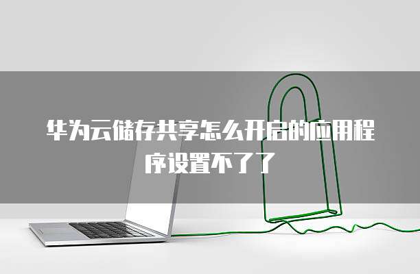 华为云储存共享怎么开启的应用程序设置不了了