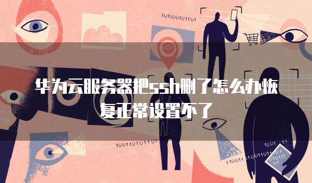 华为云服务器把ssh删了怎么办恢复正常设置不了