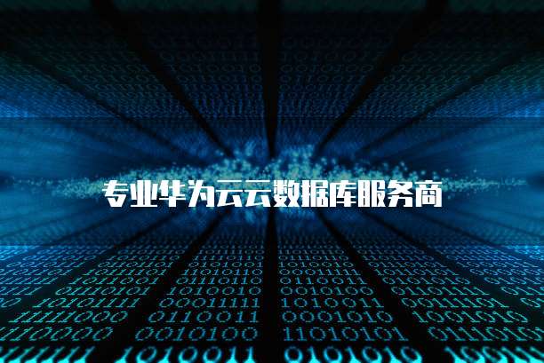 专业华为云云数据库服务商