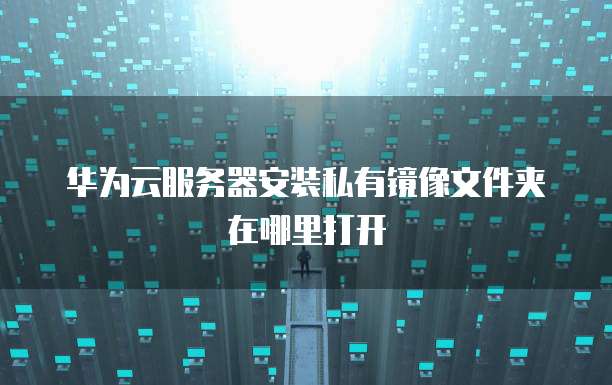 华为云服务器安装私有镜像文件夹在哪里打开