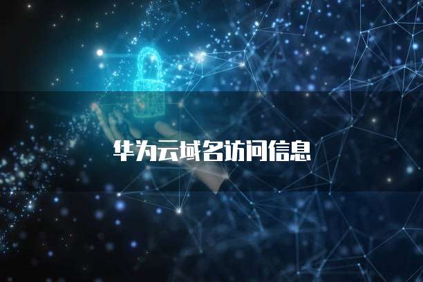 华为云域名访问信息