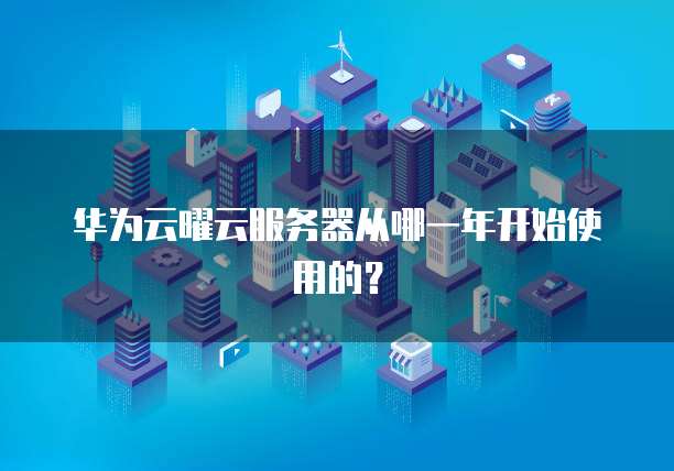 华为云曜云服务器从哪一年开始使用的？