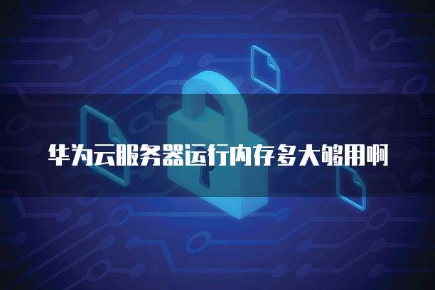 华为云服务器运行内存多大够用啊