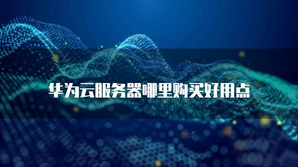 华为云服务器哪里购买好用点