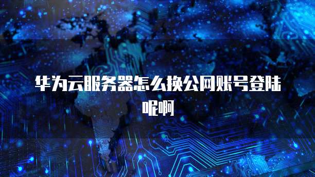 华为云服务器怎么换公网账号登陆呢啊