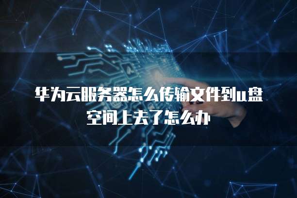 华为云服务器怎么传输文件到u盘空间上去了怎么办