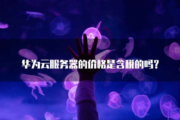 华为云服务器的价格是含税的吗？