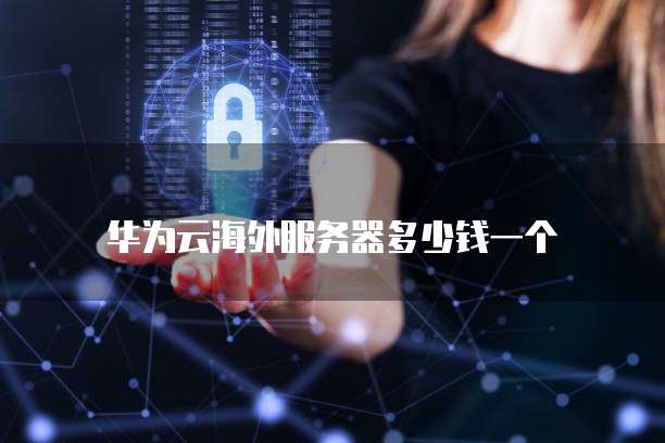 华为云海外服务器多少钱一个