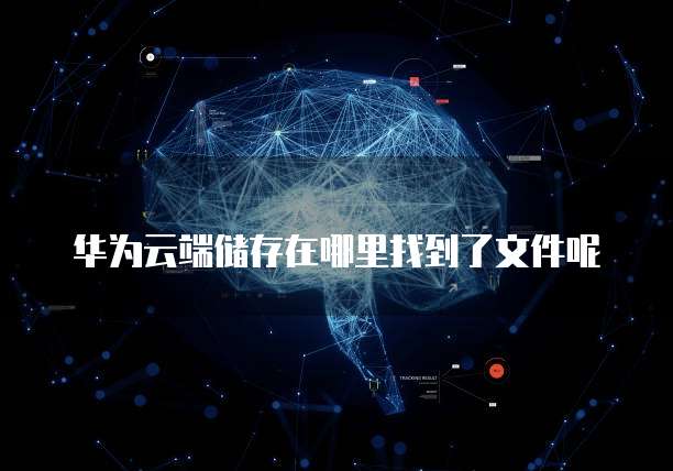 华为云端储存在哪里找到了文件呢
