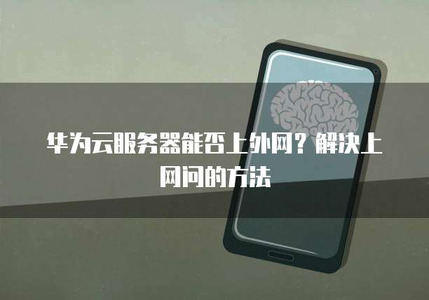 华为云服务器能否上外网？解决上网问的方法