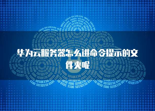 华为云服务器怎么进命令提示的文件夹呢