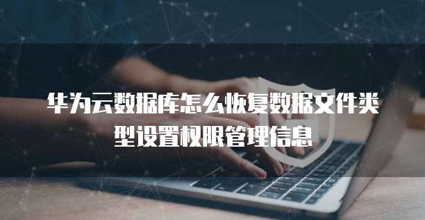 华为云数据库怎么恢复数据文件类型设置权限管理信息