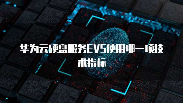 华为云硬盘服务EVS使用哪一项技术指标
