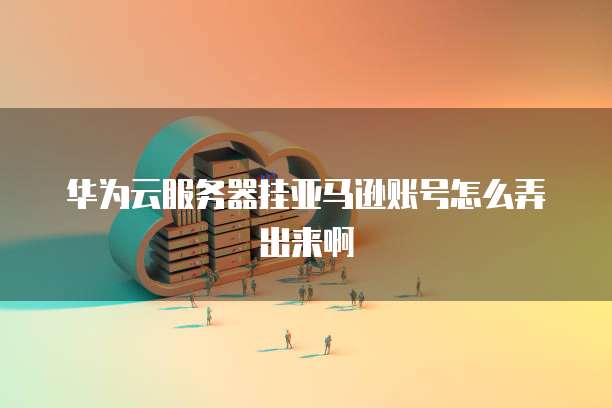 华为云服务器挂亚马逊账号怎么弄出来啊