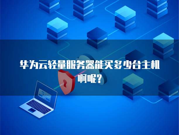 华为云轻量服务器能买多少台主机啊呢?
