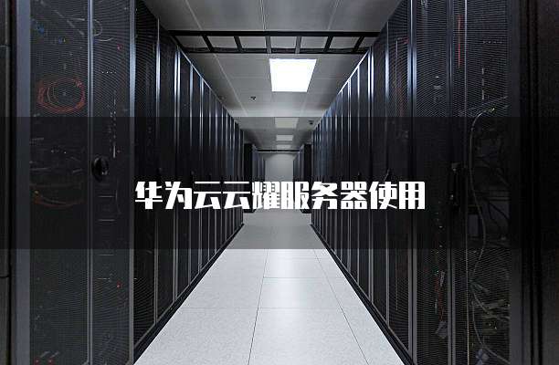 华为云云耀服务器使用