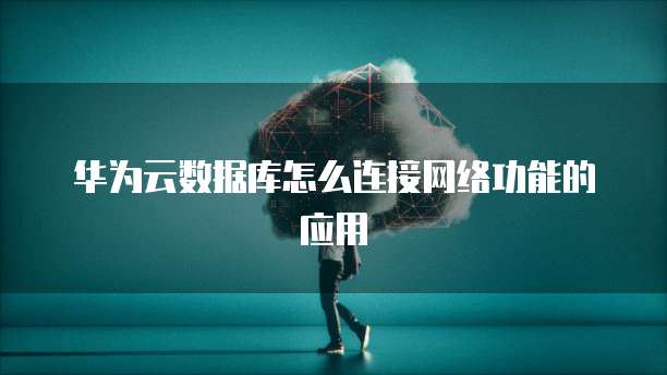华为云数据库怎么连接网络功能的应用