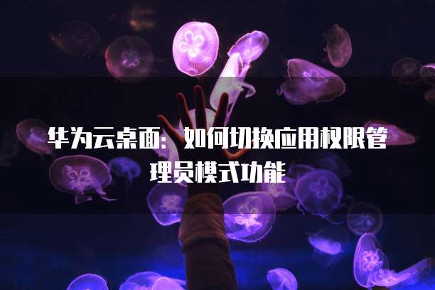 华为云桌面:如何切换应用权限管理员模式功能