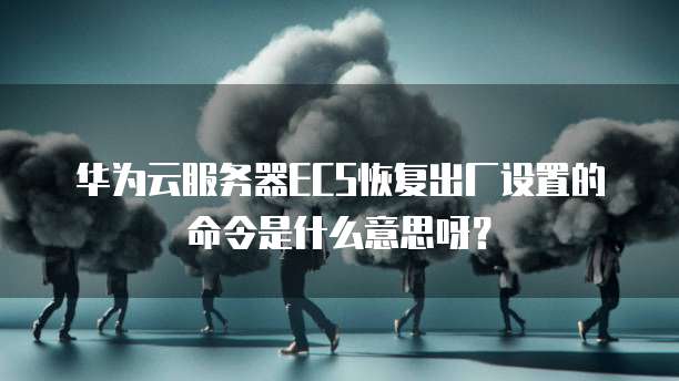 华为云服务器ECS恢复出厂设置的命令是什么意思呀?