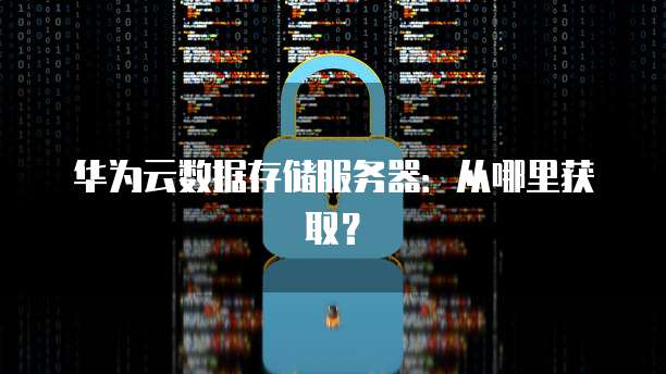 华为云数据存储服务器:从哪里获取?
