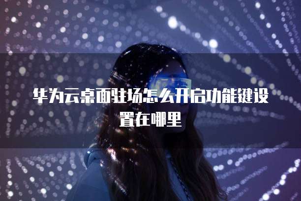 华为云桌面驻场怎么开启功能键设置在哪里