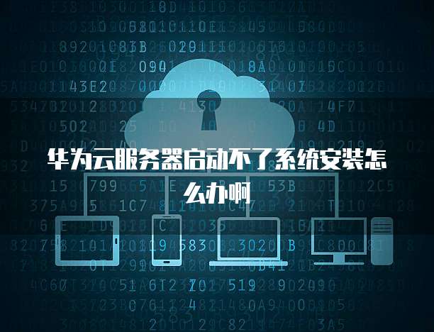 华为云服务器启动不了系统安装怎么办啊