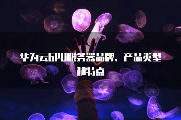 华为云GPU服务器品牌、产品类型和特点