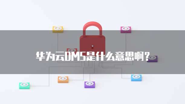 华为云DMS是什么意思啊?