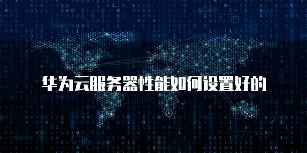 华为云服务器性能如何设置好的
