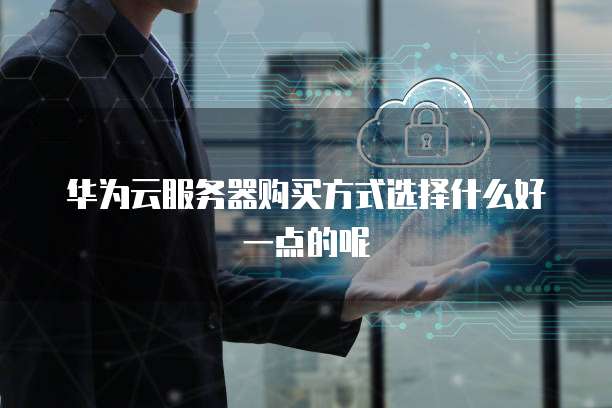 华为云服务器购买方式选择什么好一点的呢