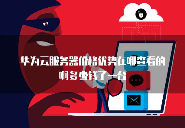 华为云服务器价格优势在哪查看的啊多少钱了一台