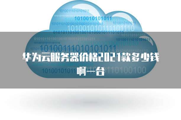 华为云服务器价格2021款多少钱啊一台