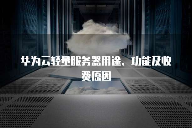 华为云轻量服务器用途、功能及收费原因