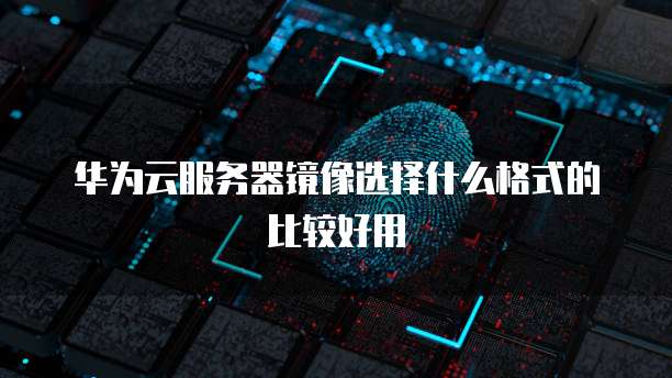 华为云服务器镜像选择什么格式的比较好用