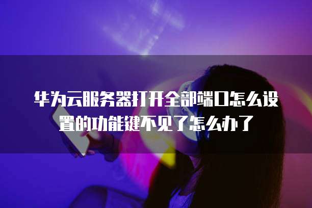 华为云服务器打开全部端口怎么设置的功能键不见了怎么办了