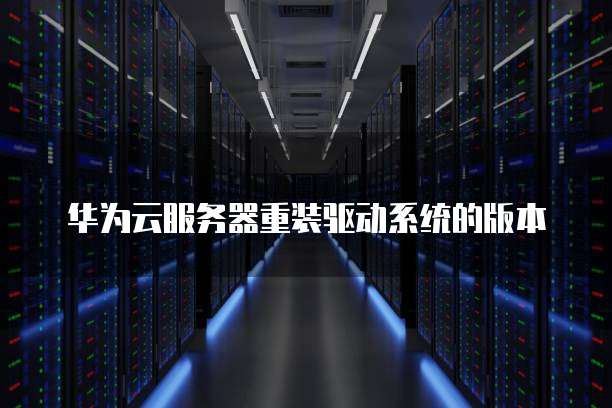 华为云服务器重装驱动系统的版本