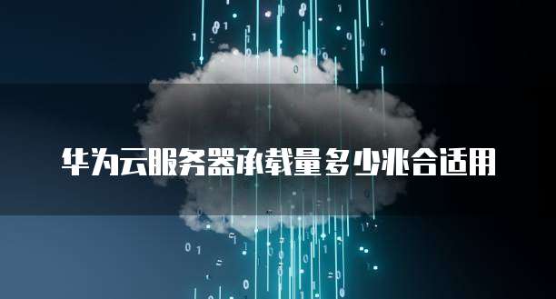 华为云服务器承载量多少兆合适用