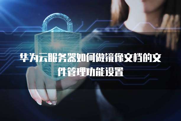 华为云服务器如何做镜像文档的文件管理功能设置