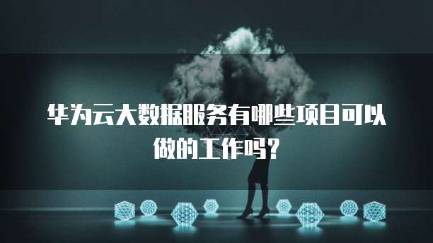 华为云大数据服务有哪些项目可以做的工作吗?