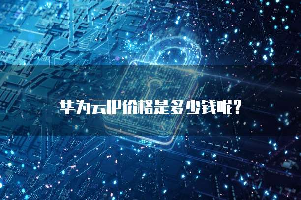 华为云IP价格是多少钱呢?