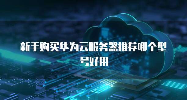 新手购买华为云服务器推荐哪个型号好用
