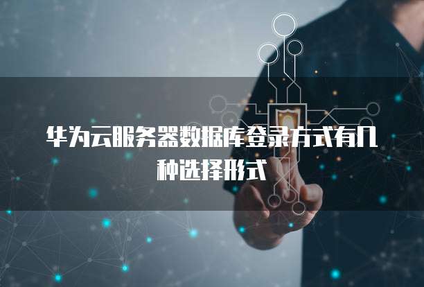 华为云服务器数据库登录方式有几种选择形式