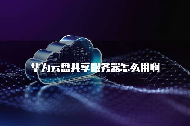 华为云盘共享服务器怎么用啊