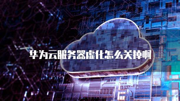 华为云服务器虚化怎么关掉啊