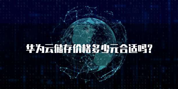 华为云储存价格多少元合适吗?