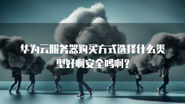 华为云服务器购买方式选择什么类型好啊安全吗啊?