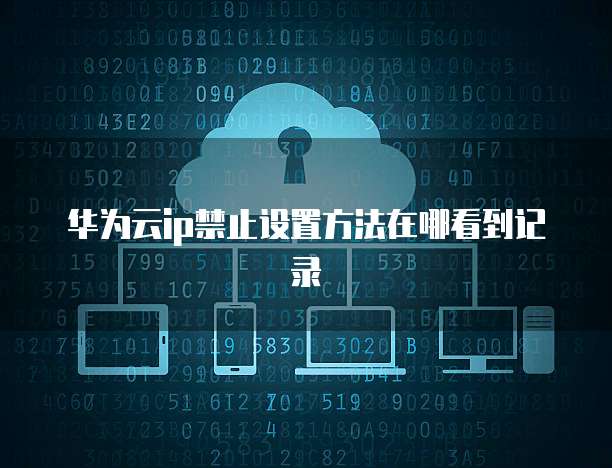 华为云ip禁止设置方法在哪看到记录