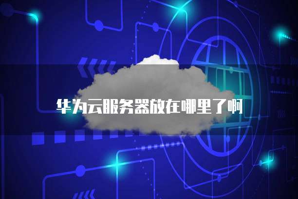 华为云服务器放在哪里了啊