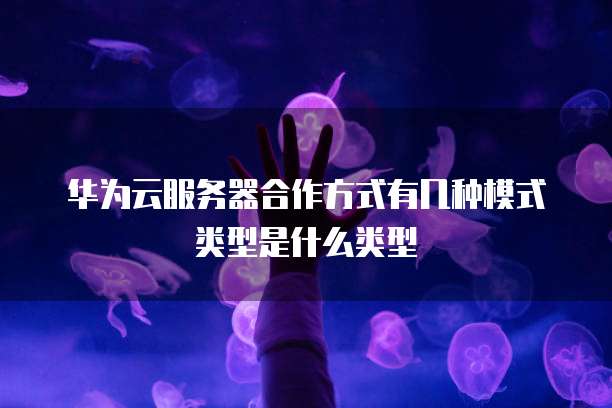 华为云服务器合作方式有几种模式类型是什么类型